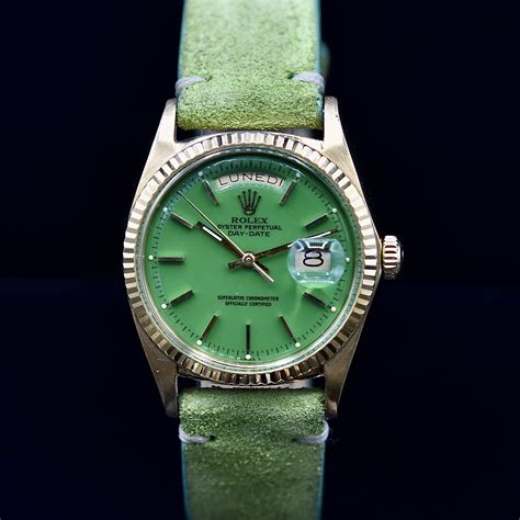 green green rolex lettera f|rolex green dial colors.